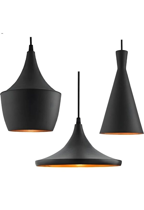 Trio Elegance Black Pendant Light - Image 5