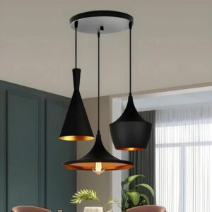 Trio Elegance Black Pendant Light