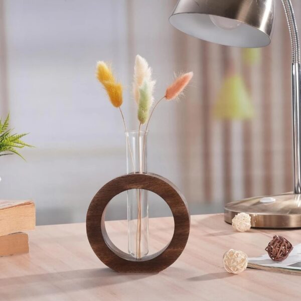 Wooden Circle Vase Holder