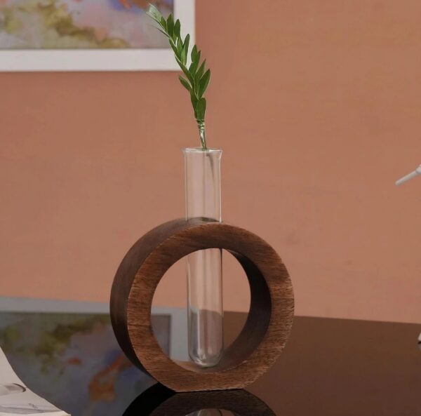 Wooden Circle Vase Holder - Image 2