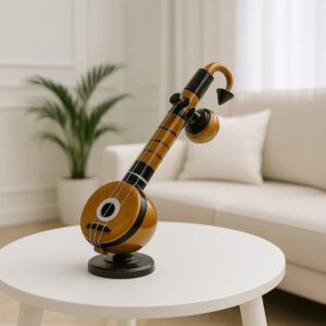 Miniature Wooden Veena Showpiece