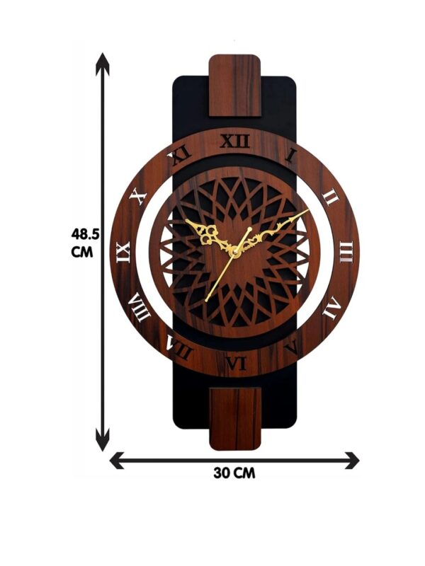 Wooden Analog Wall Clock - Image 3