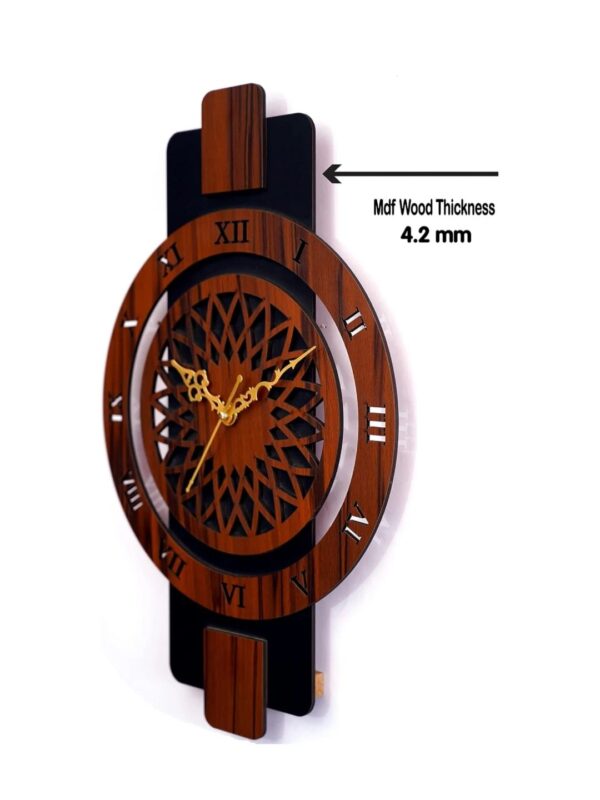 Wooden Analog Wall Clock - Image 4