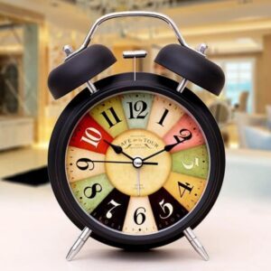 Vintage Multicolor Twin Bell Alarm Clock