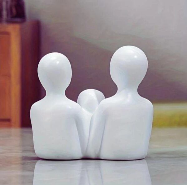 Modern Minimalist Family Sculpture Set - Image 3