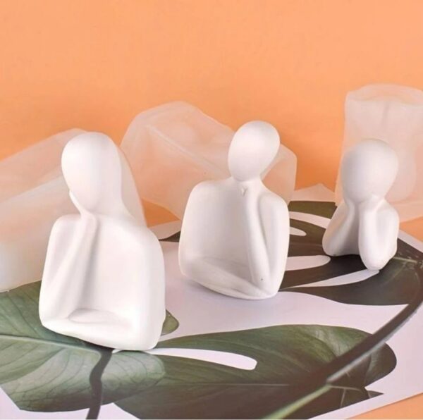 Modern Minimalist Family Sculpture Set - Image 4