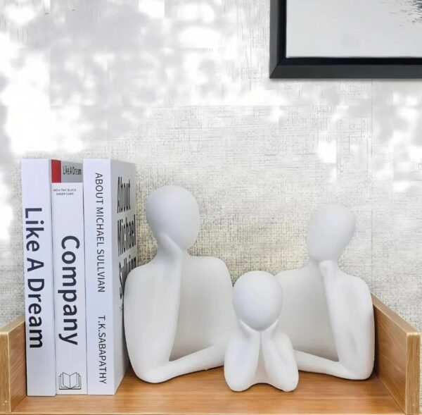 Modern Minimalist Family Sculpture Set - Image 2