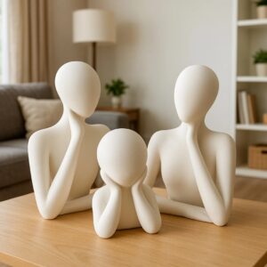 Modern Minimalist Family Sculpture Set