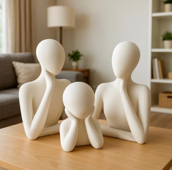 Modern Minimalist Family Sculpture Set