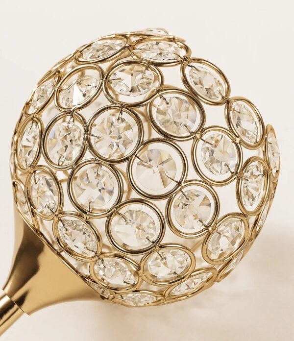 Golden Crystal Glow Wall Sconce - Image 5