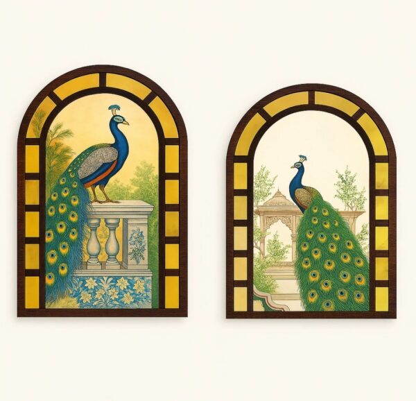 Peacock Majesty Wall Art Set - Image 3