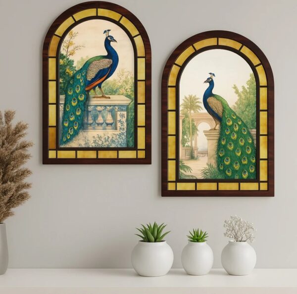 Peacock Majesty Wall Art Set