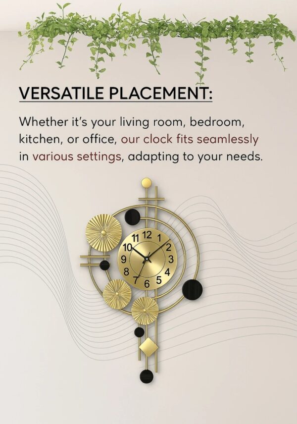 Cosmic Harmony Designer Wall Clock - Image 4