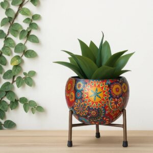 Mandala Art Ceramic Pot