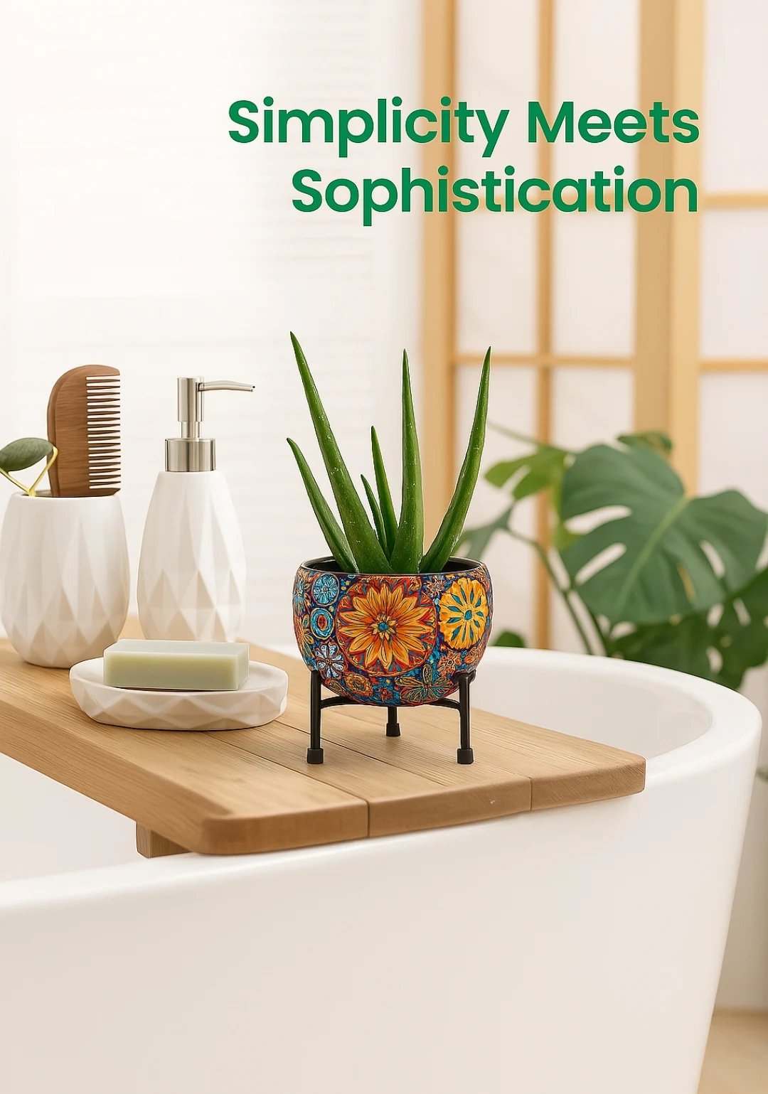 Mandala Art Ceramic Pot - Image 5