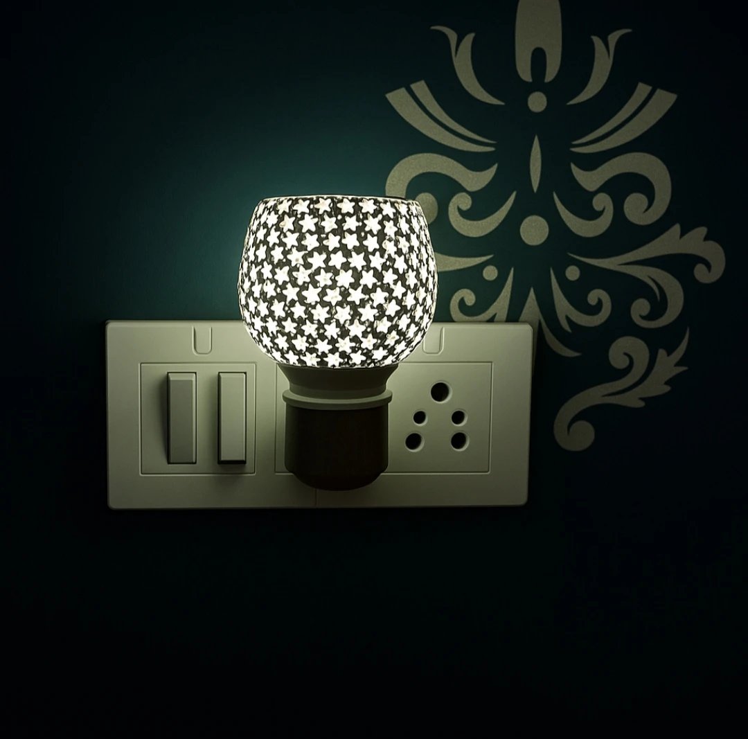 Electric Ceramic Multicolor Aroma Diffuser Kapoordani with Night Lamp Incense Burner - Image 3