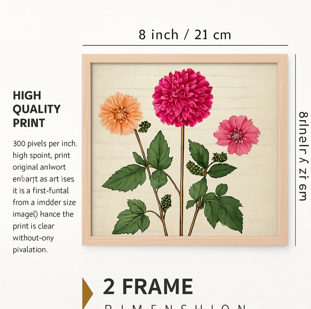 Vintage Botanical Floral Wall Art - Set of 2 - Image 7