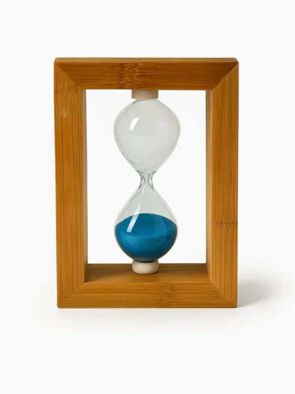 AzureFlow Wooden Hourglass - Image 4