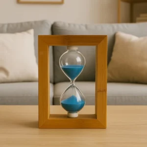AzureFlow Wooden Hourglass