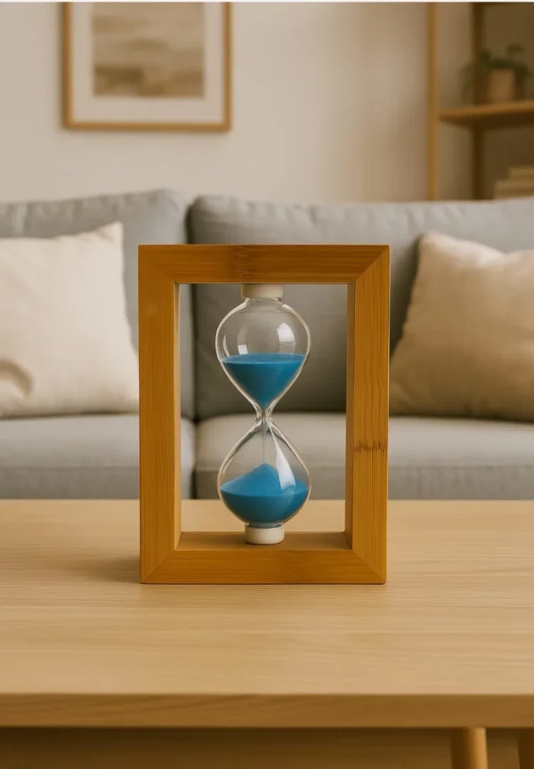 AzureFlow Wooden Hourglass