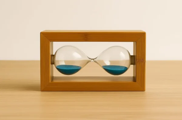AzureFlow Wooden Hourglass - Image 3