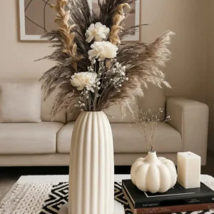 Elegant Pampas Floral Vase set