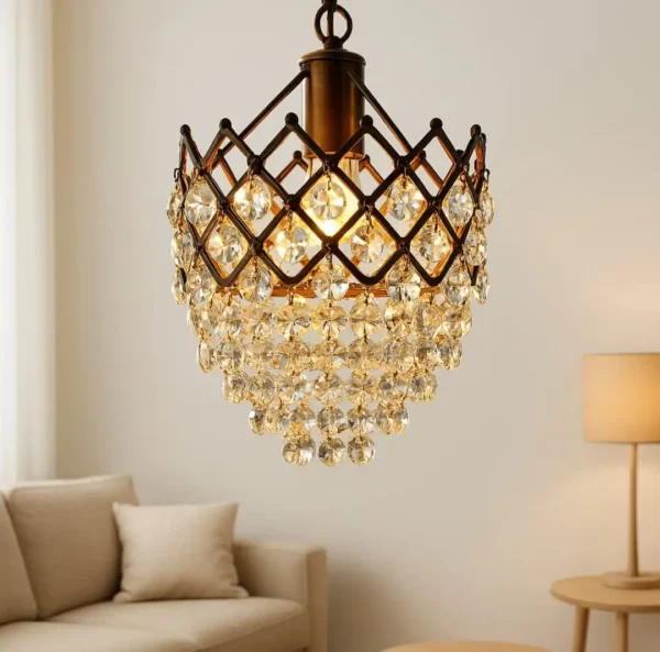 Luxeglow Crystal Chandelier Pendant - Image 2