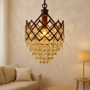 Luxeglow Crystal Chandelier Pendant