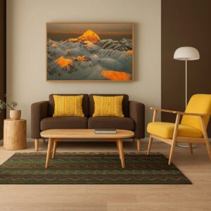 Sunset Mountain Canvas Wall Art