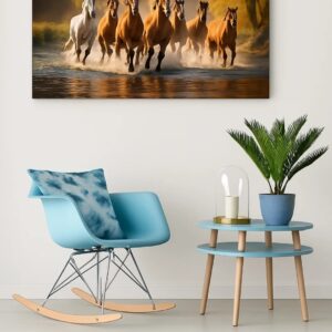 Running Horses Canvas Wall Art